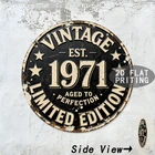 1971 Limited Edition Vintage Aluminum Wall Tin Metal Signs Home Décor Wall 8x8