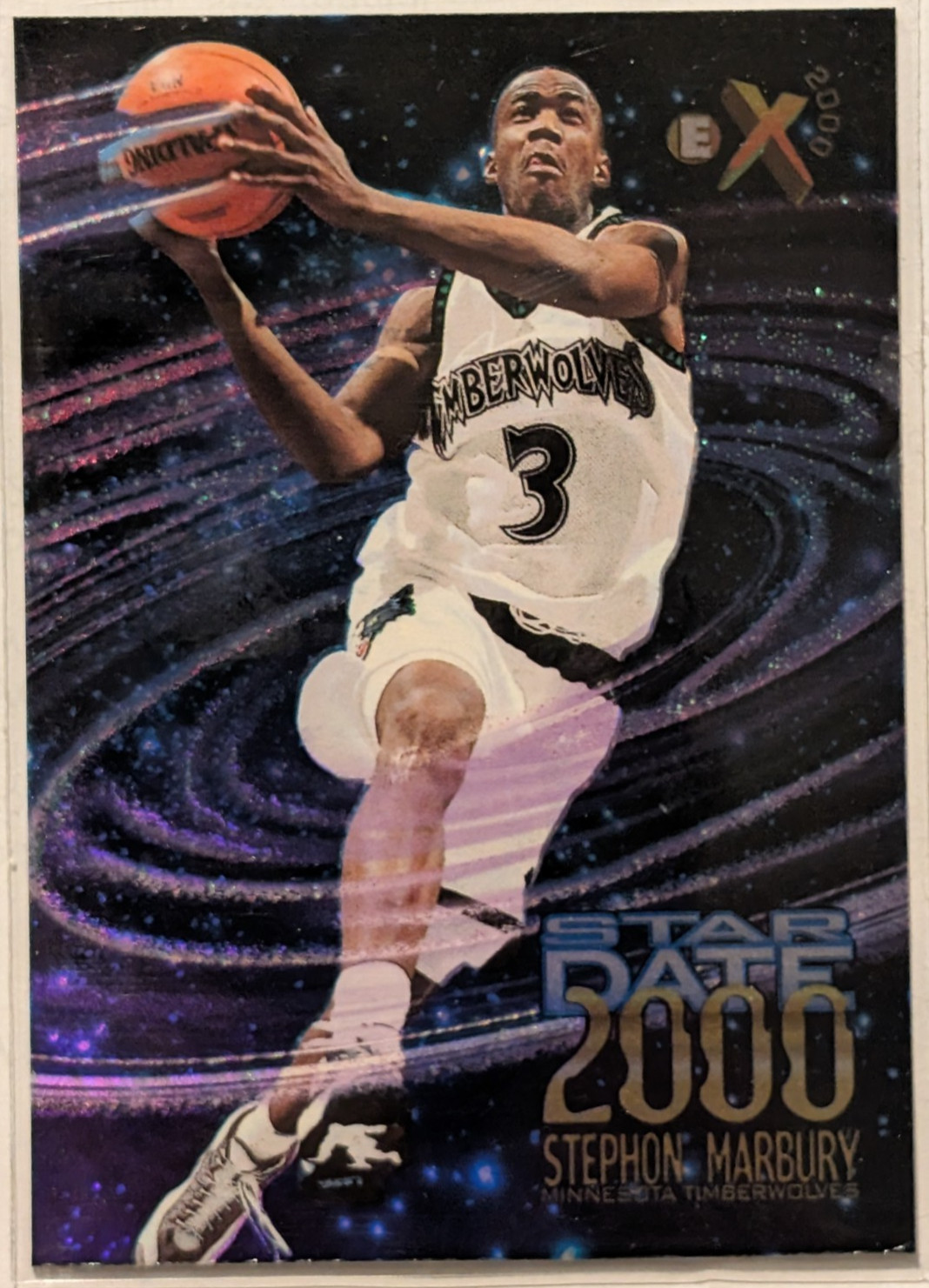 STEPHON MARBURY 1996 SKYBOX EX-2000 #10 STAR DATE 2000 TIMBERWOLVES
