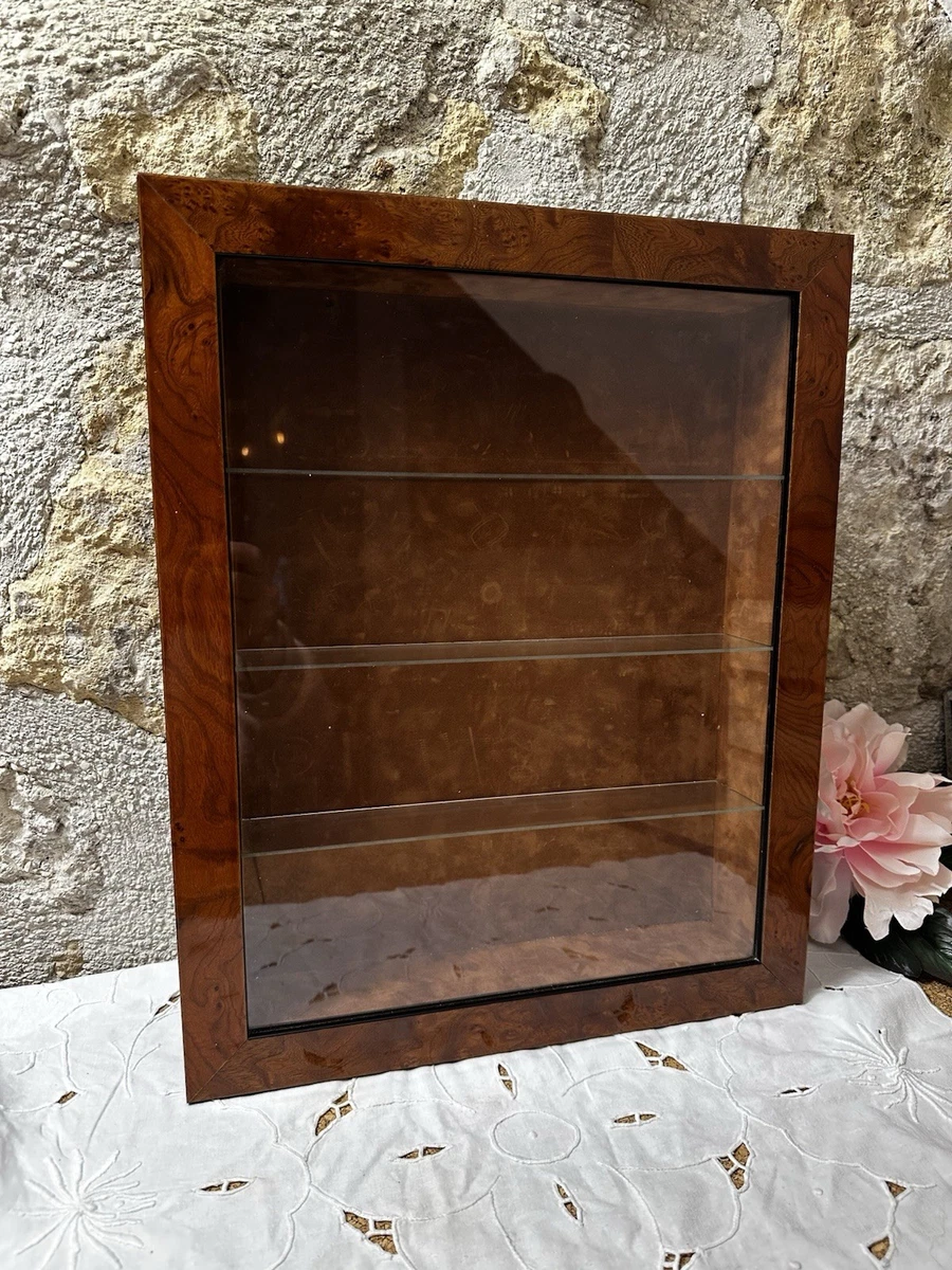 Vitrine décorative Plumes grises L.60 x l.60 cm