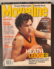 Heath Ledger Movieline Magazine April 2001 Drea De Matteo Tom Green Brad Pitt