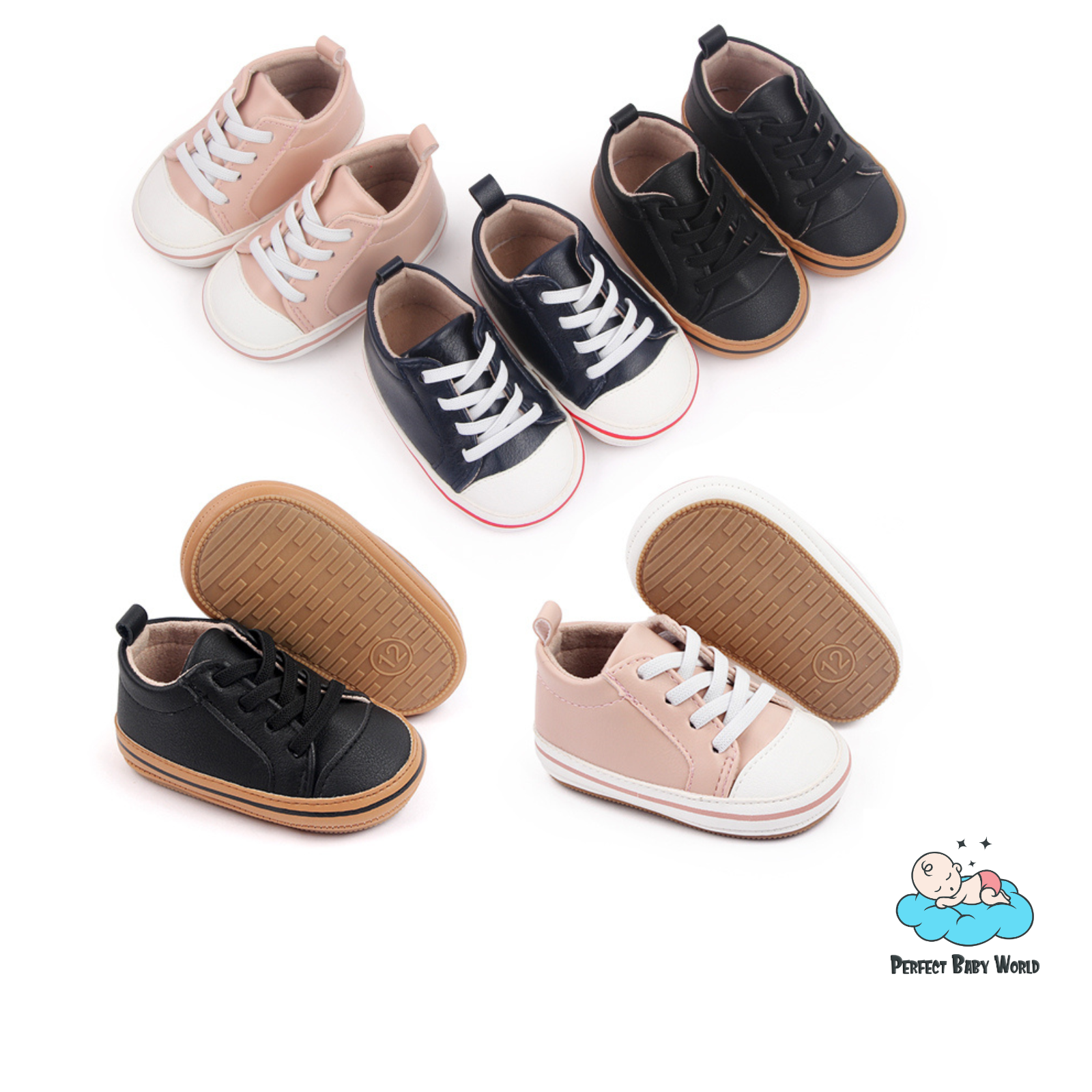 SAOLA Scarpe bambino pelle PU suola morbida gomma traspirante scarpe festa outdoor