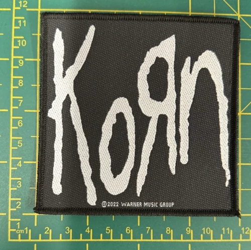 Korn Standard Logo Woven Sew On Patch Officially  Licensed Patch