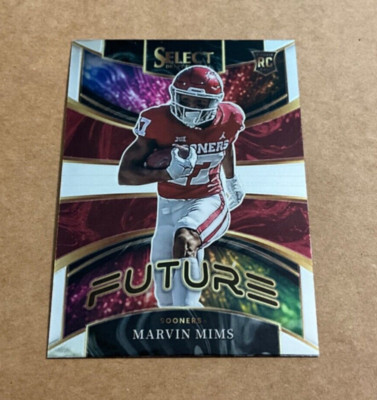 2023 Panini Select Draft Picks FUT-20 Marvin Mims Future Rookie Sooners