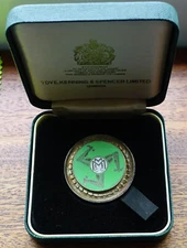 1997 MGP Junior MMCC Isle of Man TT Competitor Finisher's Medal &Case box SILVER