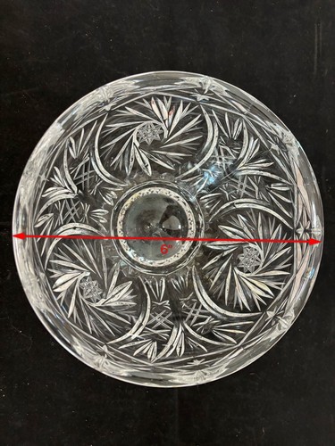 Vintage Bleikristall Pinwheel Stern Deckel Bonboniere - Bild 5 von 7