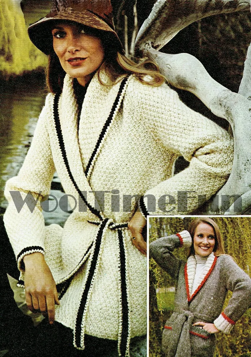Ladies shawl shop collar cardigan