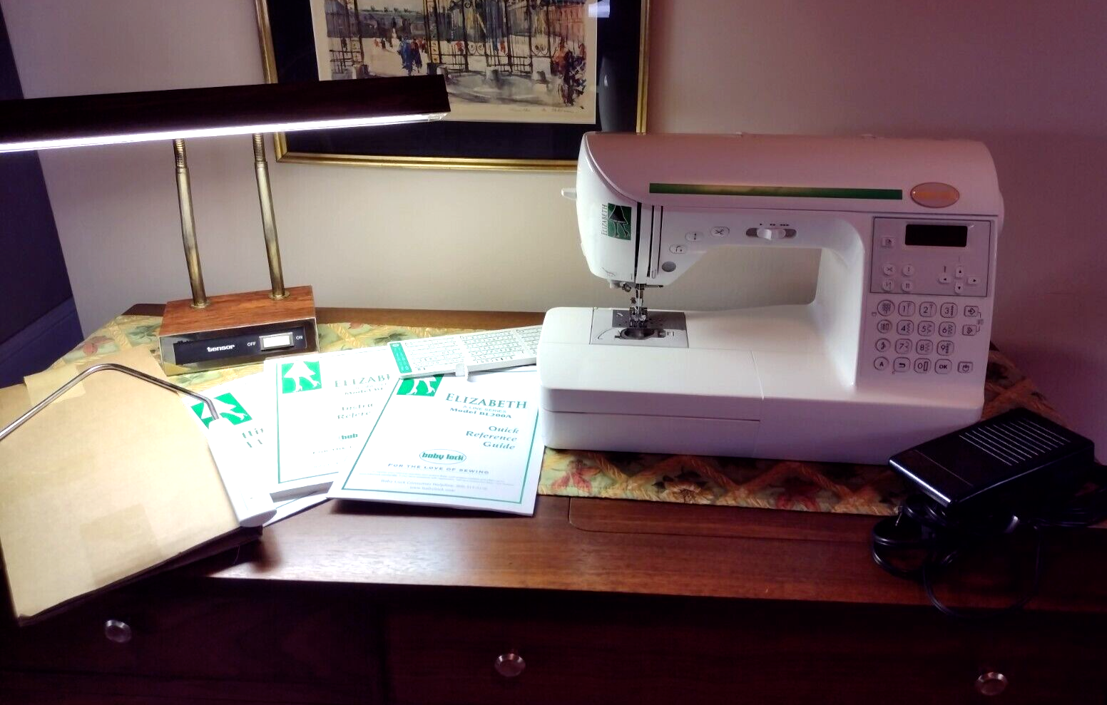 BABYLOCK ELIZABETH BL200a Sewing Machine Embroidery Accessories knee