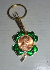 Lucky Penny Coin Token Keychain 1978 Birthday Cent Lottery Ticket Scratcher Cent