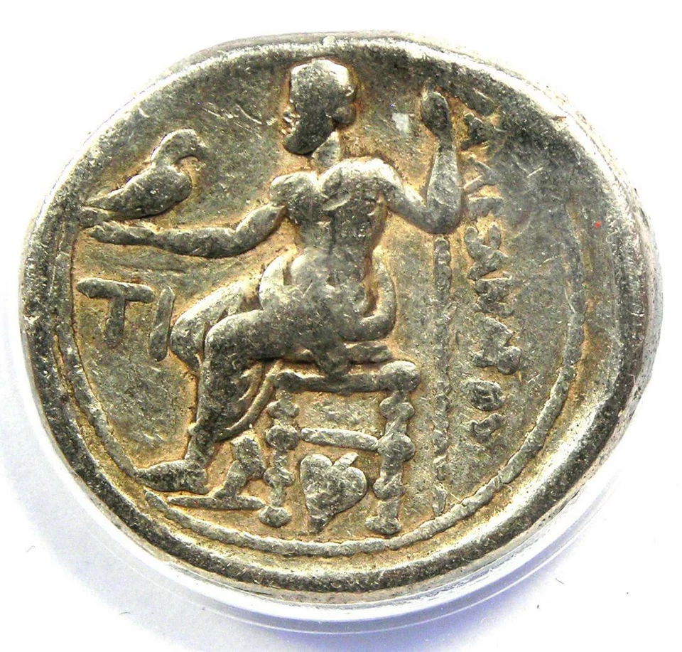 Alexander the Great III AR Tetradrachm Silver Coin 336-323 BC - ANACS VF25 - Image 4 of 4