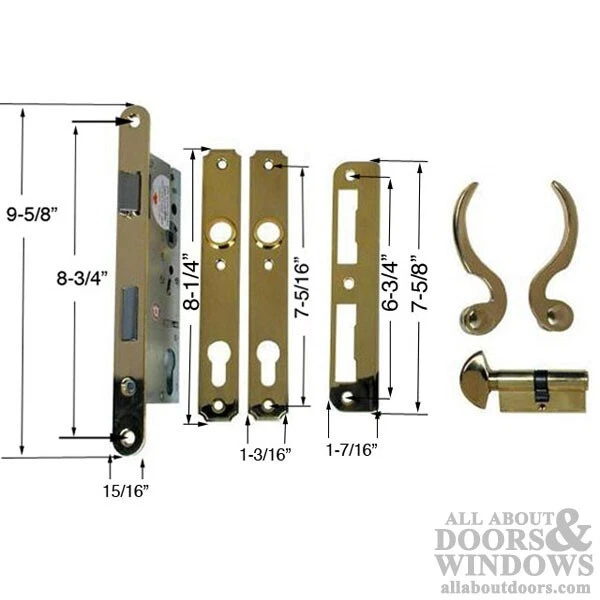 Atrium Mortise Lock With Thumb Turn Polished Chrome Atrium Door Lever - Image 4 of 4