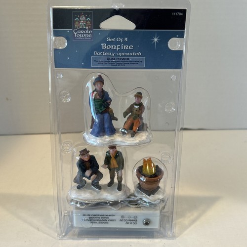 LEMAX Bonfire (Set of 3) #44221 - 2004 - Retired Christmas Village WORKS - Picture 5 of 5
