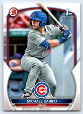2023 1st Bowman Draft #BD-170 Michael Carico Chicago Cubs BASEBALL Card