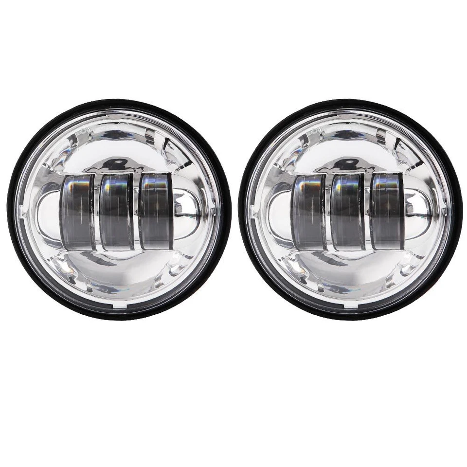 Faro LED de 7 pulgadas + luces antiniebla de 4,5" para Yamaha V-Star XVS 650 950 1100 1300 Foto 4 de 4