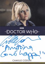 2023 Doctor Who Series 1 -4 Inscription Card Autographed by Camille Coduri # 2