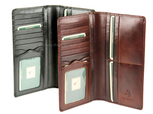 Visconti Mens Jacket Coat RFID Safe Leather Wallet For Credit Cards, Notes - MZ6 - Afbeelding 1 van 8