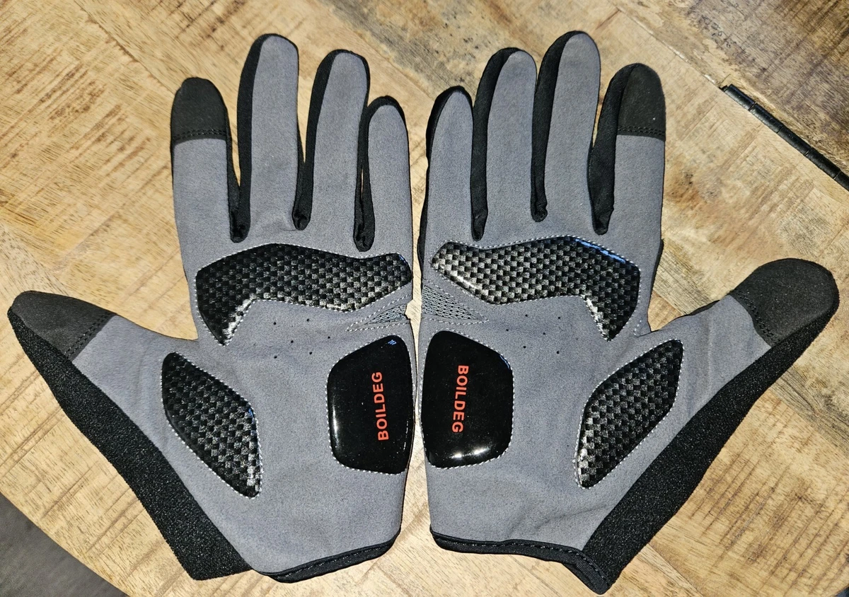BOILDEG Sports Cycling Gloves Full Finger with Anti Slip Size XL