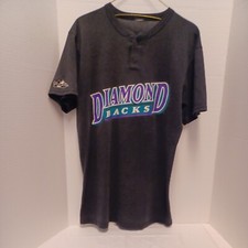 Arizona Diamondbacks Black Two Button Baseball Jersey Style Size Small Majestic