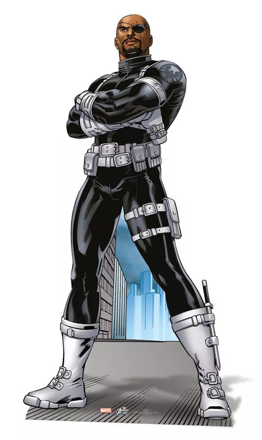 Nick Fury Lifesize CARDBOARD CUTOUT Standee Standup Marvel Avengers  Assemble | eBay