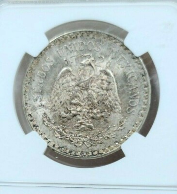 1940 MEXICO SILVER 1 PESO NGC MS 66 GREAT PEPPER TONING GEM BU LOW