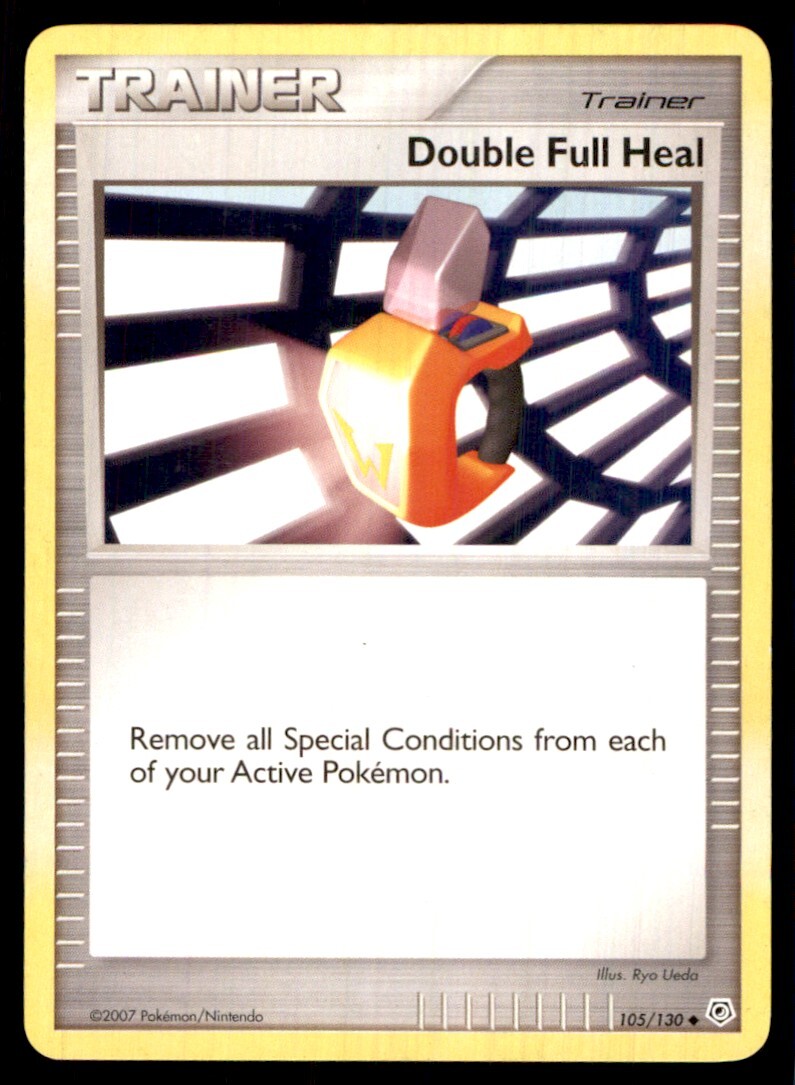 2007 Diamond & Pearl Double Full Heal Uncommon #105