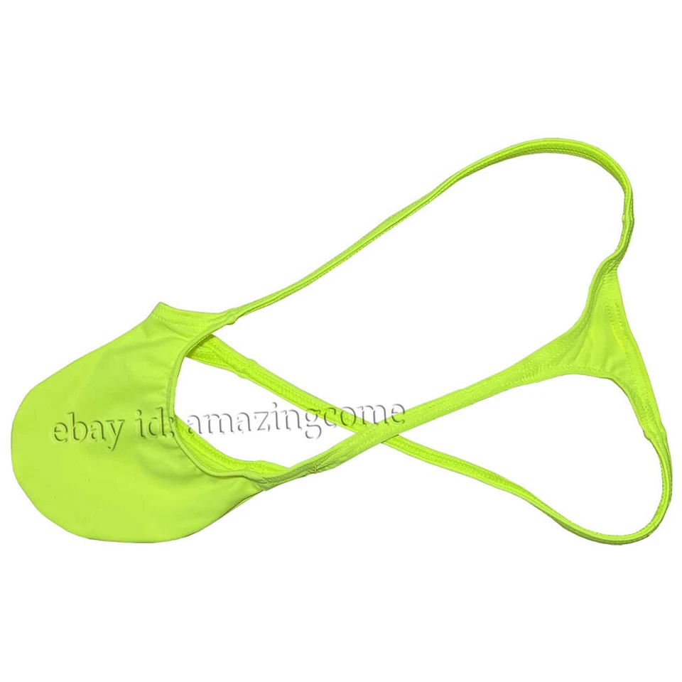 Herren Spandex Micro Tanga Unterwäsche Kontur Beutel G-String Tangas Bikini T-Back - Bild 3 von 4