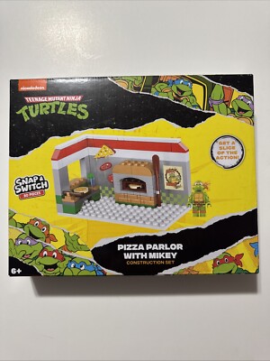 Teenage Mutant Ninja Turtles Construction Set Pizza Parlor With Mikey TMNT 6+