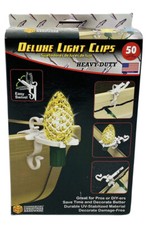All-Purpose Deluxe Light Clips 50 Gutter Shingle Attachment /4 Box 200 Clips
