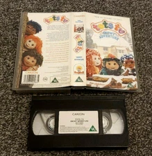 TOTS TV SNOWY ADVENTURE RAGDOLL TILLY TOM TINY PAL VHS VIDEO KIDS CHILDREN