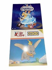 Lot Of 2 Walt Disney Classics Cinderella  Dumbo Laserdiscs In Great Condition
