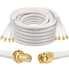 SMA Extension Cable - Quad 195 Cable 30FT SMA Male to SMA Female Coax Cable Ultr