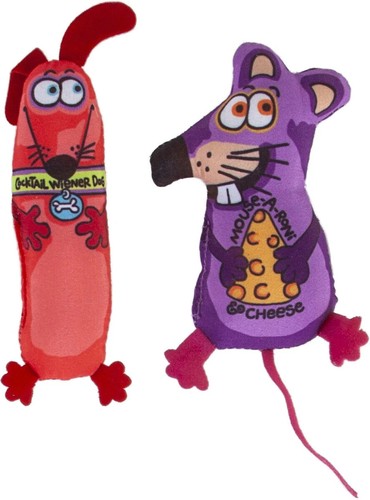 Fat Cat Classic AppeTeasers Catnip Cat Toy Multi-Color, 2-Pack - 第 5/8 張圖片