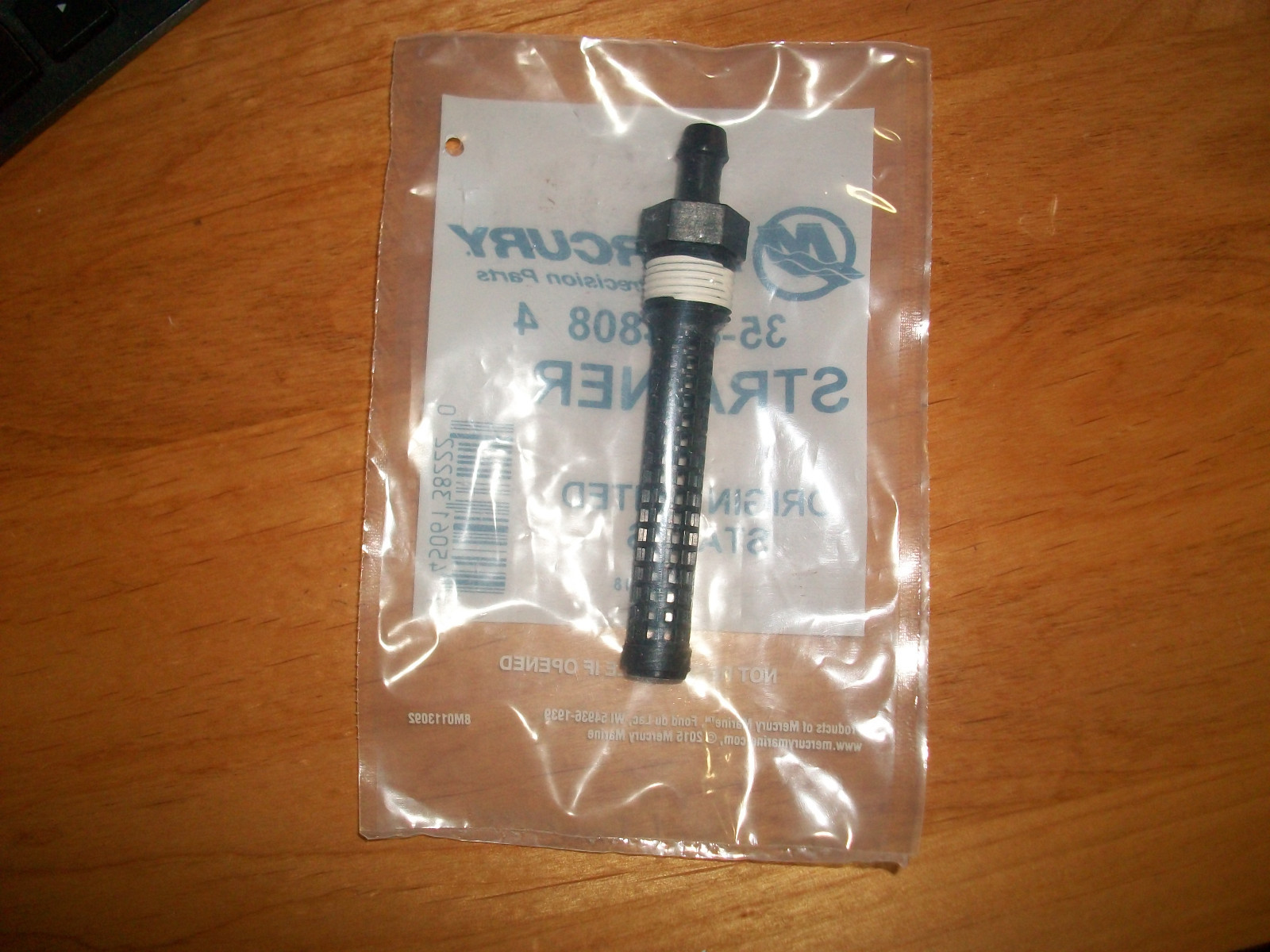 MERCURY OUTBOARD STRAINER 35-8348084 SS FROM 35-826703, OEM, NEW  