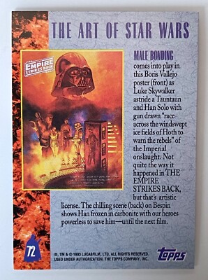 Topps 1993 Star Wars Galaxy The Art Of Star Wars Card #72 ~ 
