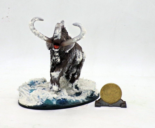 Miniatura Pintada Frost Mamuth 28/32mm | Painted RPG Wargame