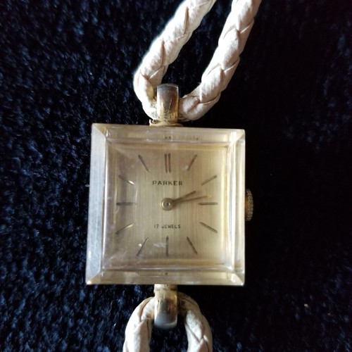 Parker 17 Jewels Vintage Antique Mechanical Wind Up Ladies Watch. Working.