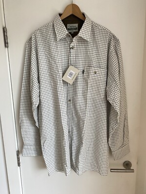 Mens Super Champion Ayr 100% Cotton Check Shirt Size XL Work