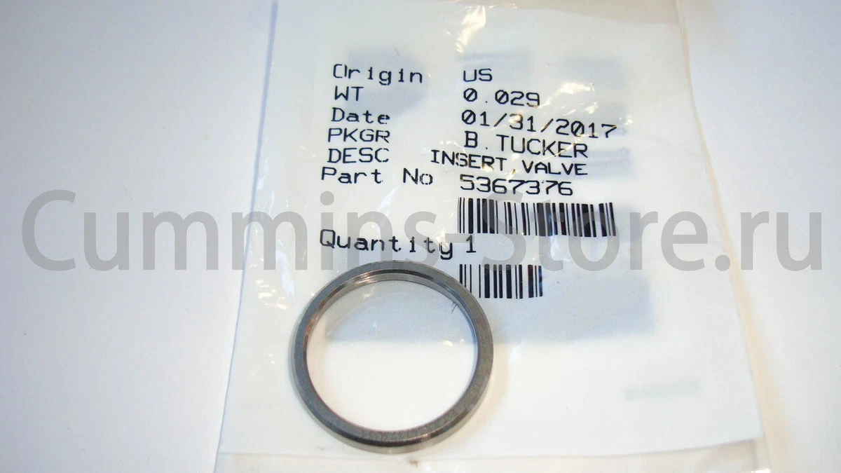 Cummins 5367376 Valve Insert 8.3 liter ISC/ISL engines. | eBay 