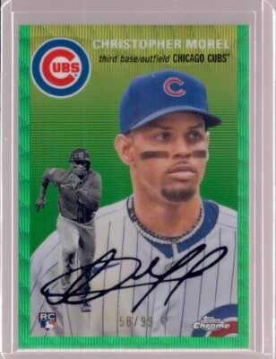 CHRISTOPHER MOREL 2023 Topps Chrome Platinum Anniversary Green Refractor RC #/99