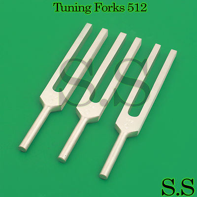 5 Pcs Medical Diagnostic ENT Tuning Forks 512C Tunning Tuner Tone Instruments