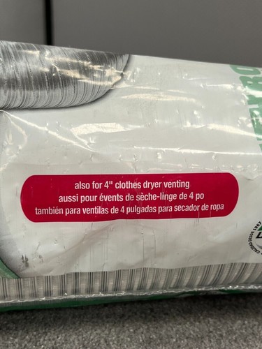 Lambro Flexible Aluminum Duct Kit 4in by 8ft 3120L - Picture 4 of 10