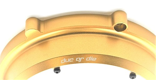 NEU Ducati Kupplungsdeckel "45" mit Distanzen clutch Deckel Kupplung gold - Bild 10 von 10