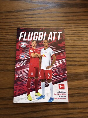 Off. Programme RB Leipzig-Bayern Munich (14/09/2019 season 2019/2020)
