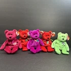 Ty Beanie Babies Bear Lot 5 Millennium Valentina 2 Osito Kicks W Tags Vtg