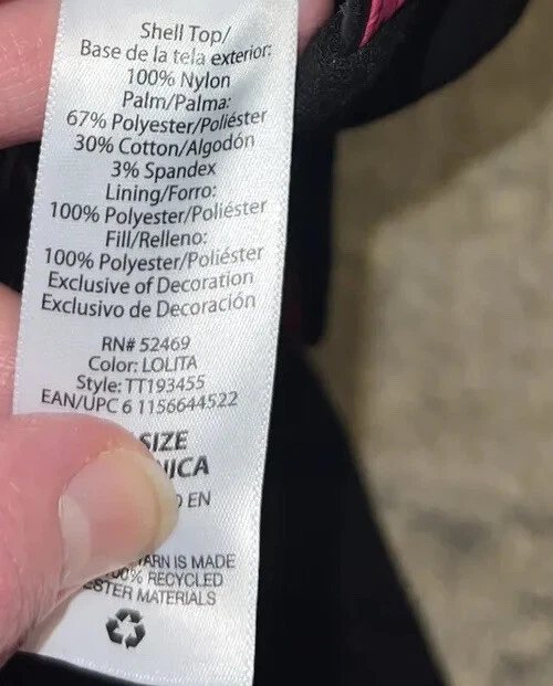 Nuevos guantes acolchados Time & Tru Tech Touch forrados de lana talla única para mujer negros rosas Foto 4 de 4