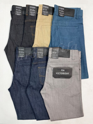 Men's Skinny Fit Stretch Raw Denim Jeans Size 28-40