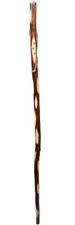 Natural Hardwood Hiking Stick for Children (Paw Prints & Strap), 36-inch (1-pc)