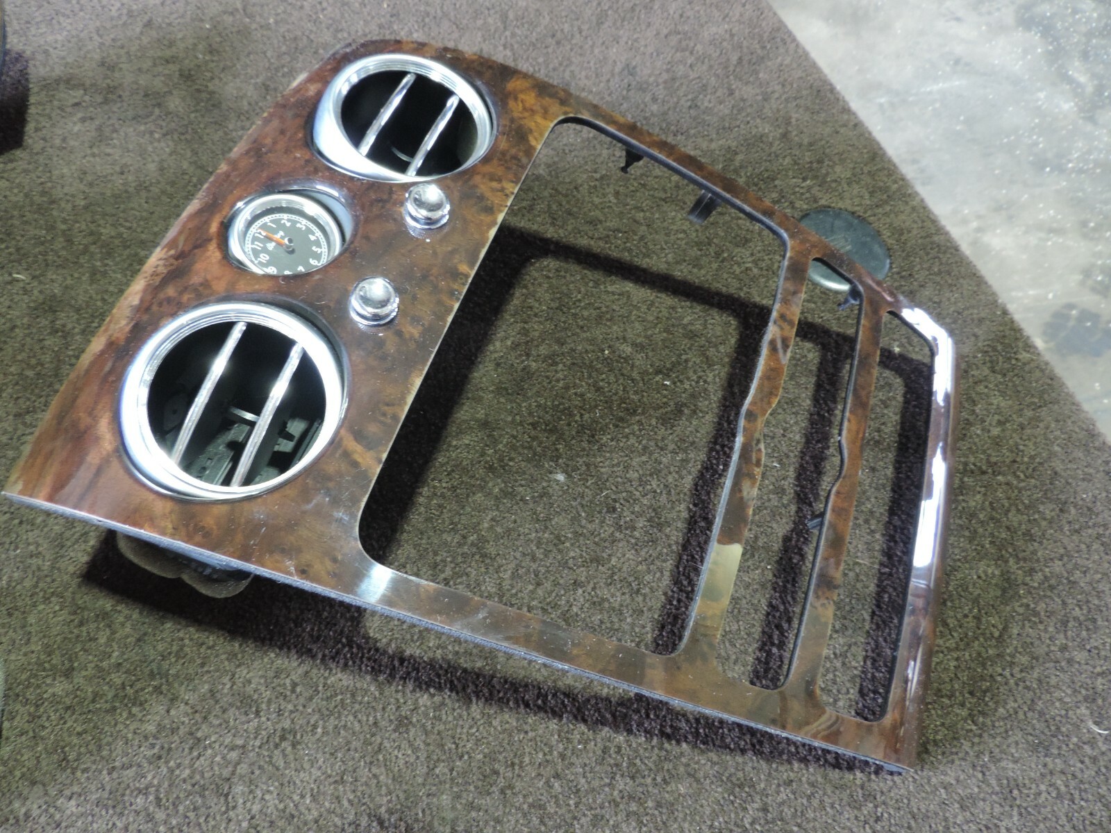 2005-10 BENTLEY CONTINENTAL GT CENTER AC AIR VENT WOOD TRIM