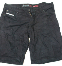 MENS ECKO UNLTD Black RELAXED FIT SHORTS SIZE 34