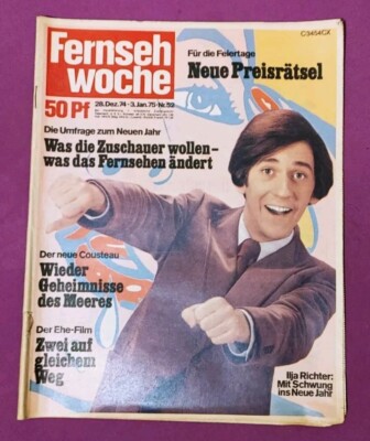 FERNSEHWOCHE Nr. 52/74 - 28.12.1974 bis 3.1.1975 - ILJA RICHTER -Mit Schwung ins