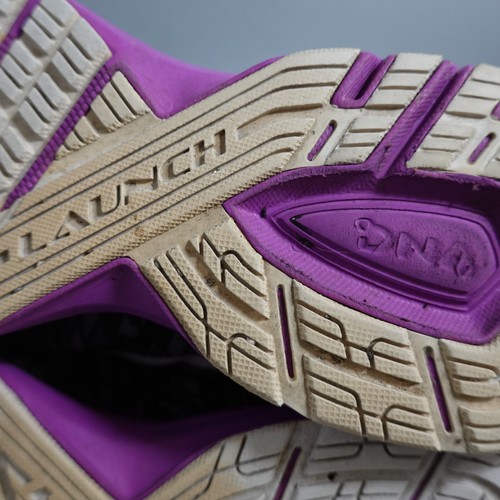 Scarpe da corsa Brooks Launch 5 nere viola stampa sneakers donna taglia 8,5 - Foto 9 di 12
